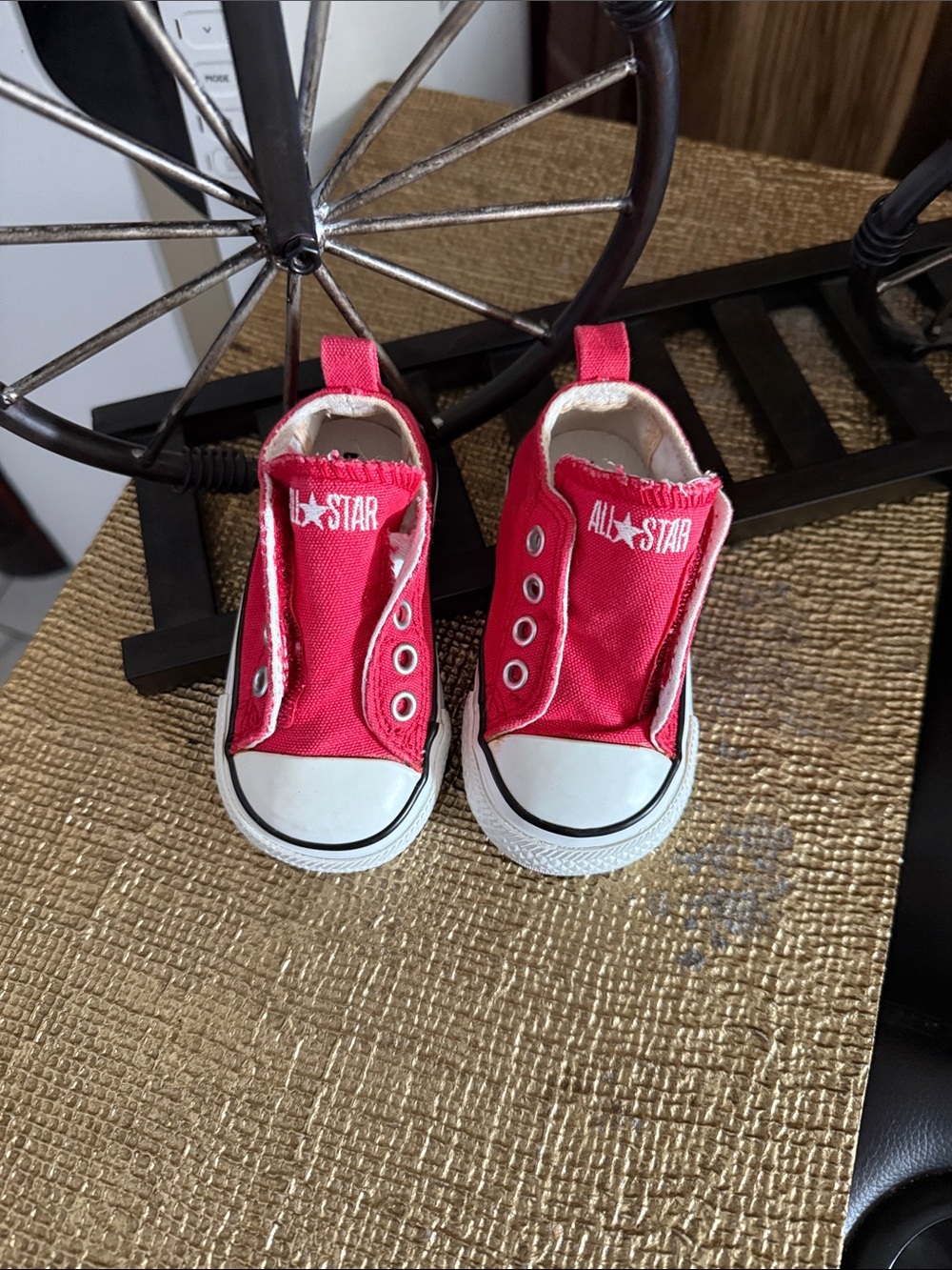 Converse babys Red Slip-On All Star Sneakers